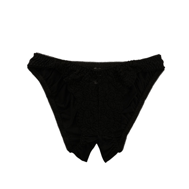 【OUTLET】ラ・ポーム SSS生地 ストレッチレース 股ワレ フルバックショーツ 322051