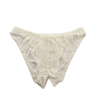 La-Pomme SSS Fabric Stretch Lace Crotch Split Full Back Shorts 322051