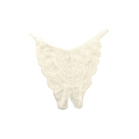 La-Pomme 20 Half Fabric Lace Crotch Thong Lingerie 322053