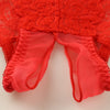 La-Pomme 20 Half Fabric Lace Crotch Thong Lingerie 322053