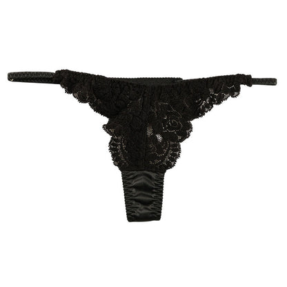 La-Pomme Felica Fabric Beautiful Stretch Lace Side Binder T-back Shorts 322069