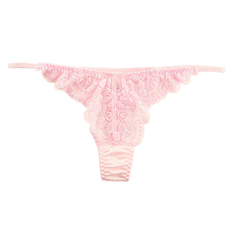 La-Pomme Felica Fabric Beautiful Stretch Lace Side Binder T-back Shorts 322069