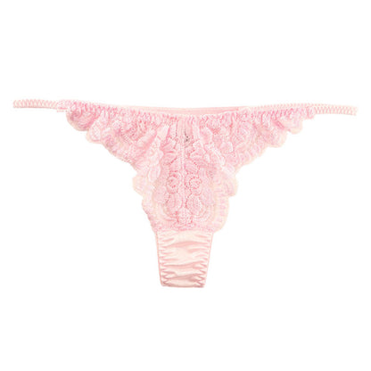 La-Pomme Felica Fabric Beautiful Stretch Lace Side Binder T-back Shorts 322069