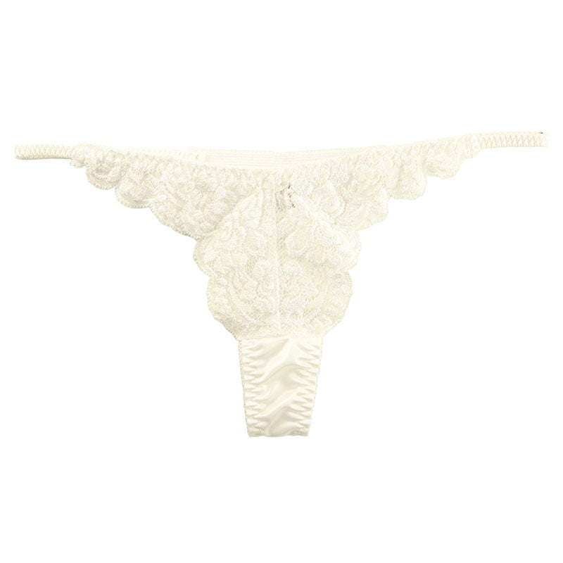 La-Pomme Felica Fabric Beautiful Stretch Lace Side Binder T-back Shorts 322069