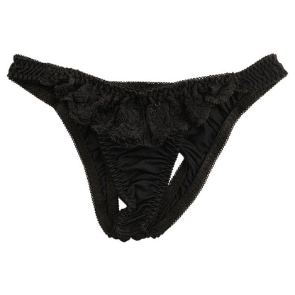 La Paume SSS fabric, sheer, beautiful lace, O-back shorts 322075