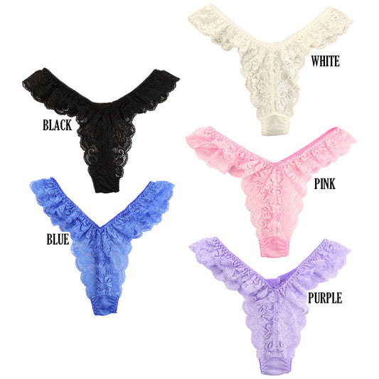 La Paume NHK fabric, see-through material, beautiful lace, sheer, T-back shorts 322079
