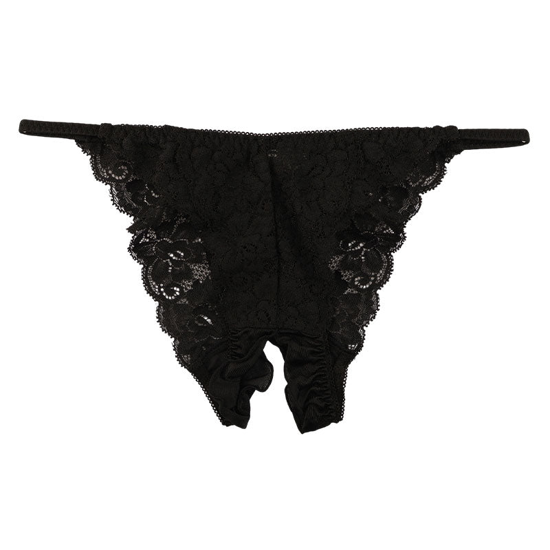 ラ・ポーム 柔らかNHK生地 レディースフルバックランジェリー シースルー透け感 オープンクロッチでセクシー＆エレガント 快適フィット 322084