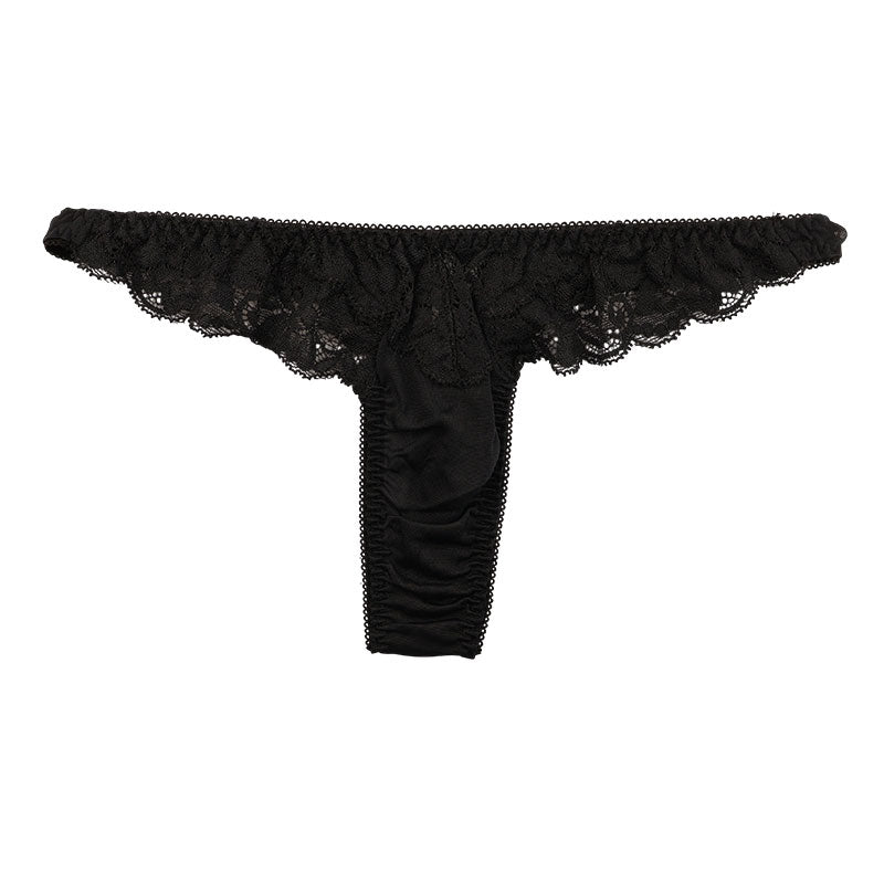 ラ・ポーム 柔らかNHK生地 Tバックショーツ レース使用 エレガントデザイン 322091