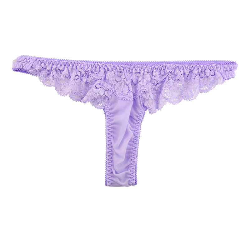 ラ・ポーム 柔らかNHK生地 Tバックショーツ レース使用 エレガントデザイン 322091