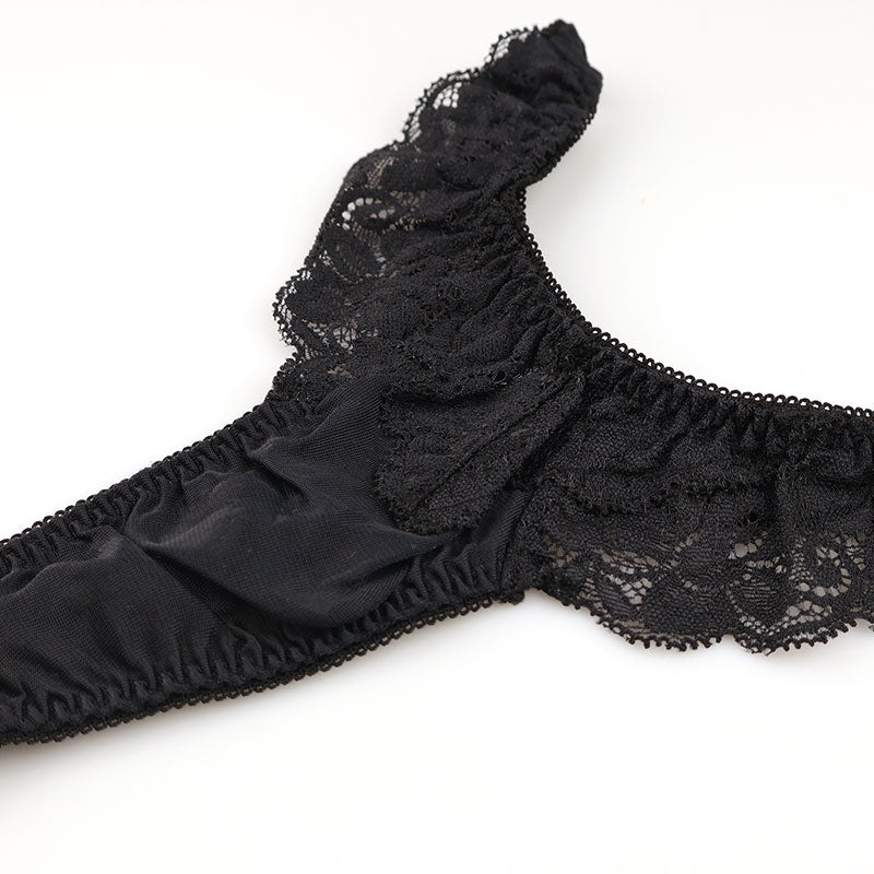 ラ・ポーム 柔らかNHK生地 Tバックショーツ レース使用 エレガントデザイン 322091