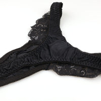 ラ・ポーム 柔らかNHK生地 Tバックショーツ レース使用 エレガントデザイン 322091