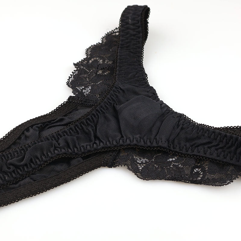 ラ・ポーム 柔らかNHK生地 Tバックショーツ レース使用 エレガントデザイン 322091