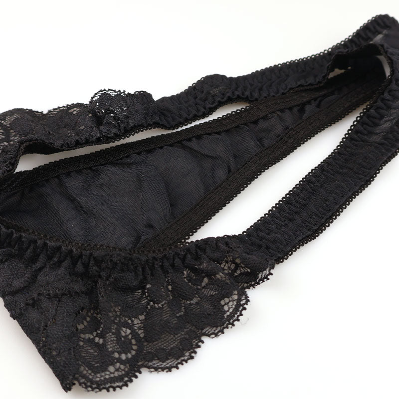 ラ・ポーム 柔らかNHK生地 Tバックショーツ レース使用 エレガントデザイン 322091