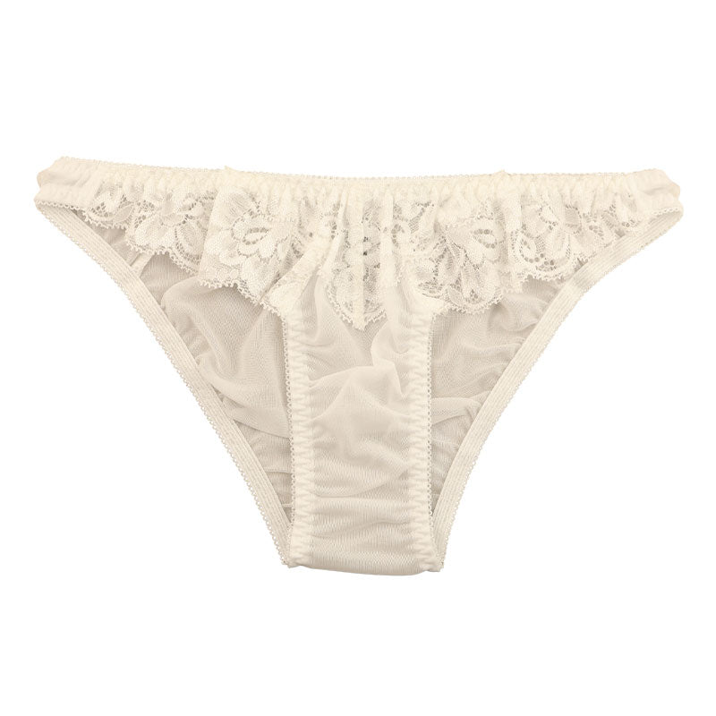 ラ・ポーム 柔らかNHK生地 フルバックショーツ レース使用 エレガントデザイン 322092
