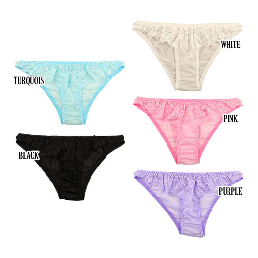 La Paum Soft NHK Fabric Full-Back Shorts with Lace Detailing and Elegant Design (Product Number: 322092)