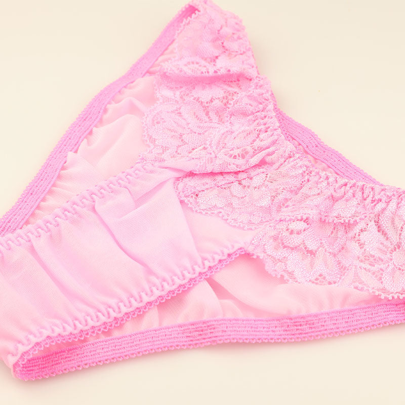 La Paum Soft NHK Fabric Full-Back Shorts with Lace Detailing and Elegant Design (Product Number: 322092)