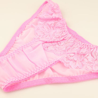 La Paum Soft NHK Fabric Full-Back Shorts with Lace Detailing and Elegant Design (Product Number: 322092)