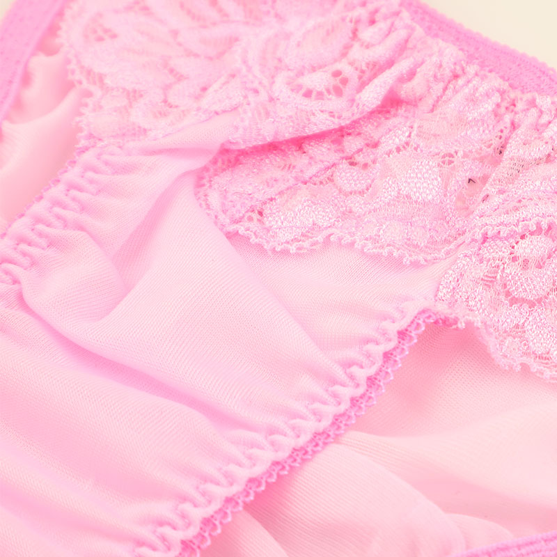 La Paum Soft NHK Fabric Full-Back Shorts with Lace Detailing and Elegant Design (Product Number: 322092)