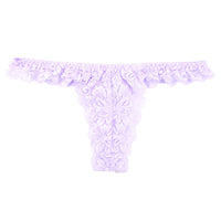 ラ・ポーム ストレッチレースTバックショーツ 透け感×フィット感 女性らしさ引き立つ浅めタイプ ランジェリー 323003