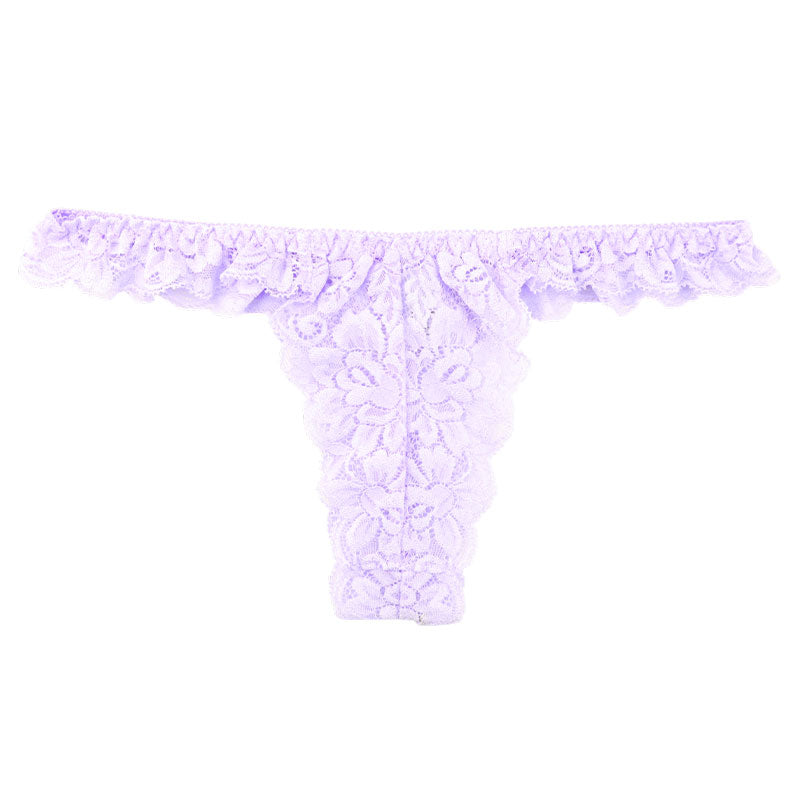 ラ・ポーム ストレッチレースTバックショーツ 透け感×フィット感 女性らしさ引き立つ浅めタイプ ランジェリー 323003