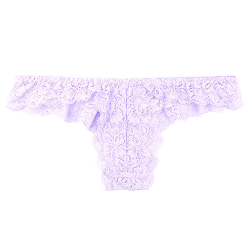 ラ・ポーム ストレッチレースハーフバックショーツ 透け感×フィット感 女性らしさ引き立つ浅めタイプ ランジェリー 323004