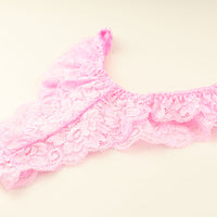 ラ・ポーム ストレッチレースハーフバックショーツ 透け感×フィット感 女性らしさ引き立つ浅めタイプ ランジェリー 323004