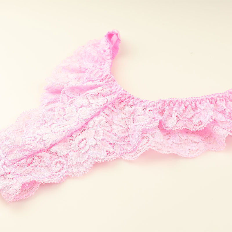 ラ・ポーム ストレッチレースハーフバックショーツ 透け感×フィット感 女性らしさ引き立つ浅めタイプ ランジェリー 323004