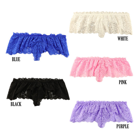 La Paum Gorgeous All-Lace G-String Skirt Design Sexy Panties 323005