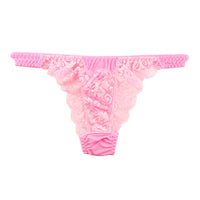 La Paum T-back Panties, SSS Fabric, Stretch Lace, Thin, Sheer, with Secret Pocket, 324003