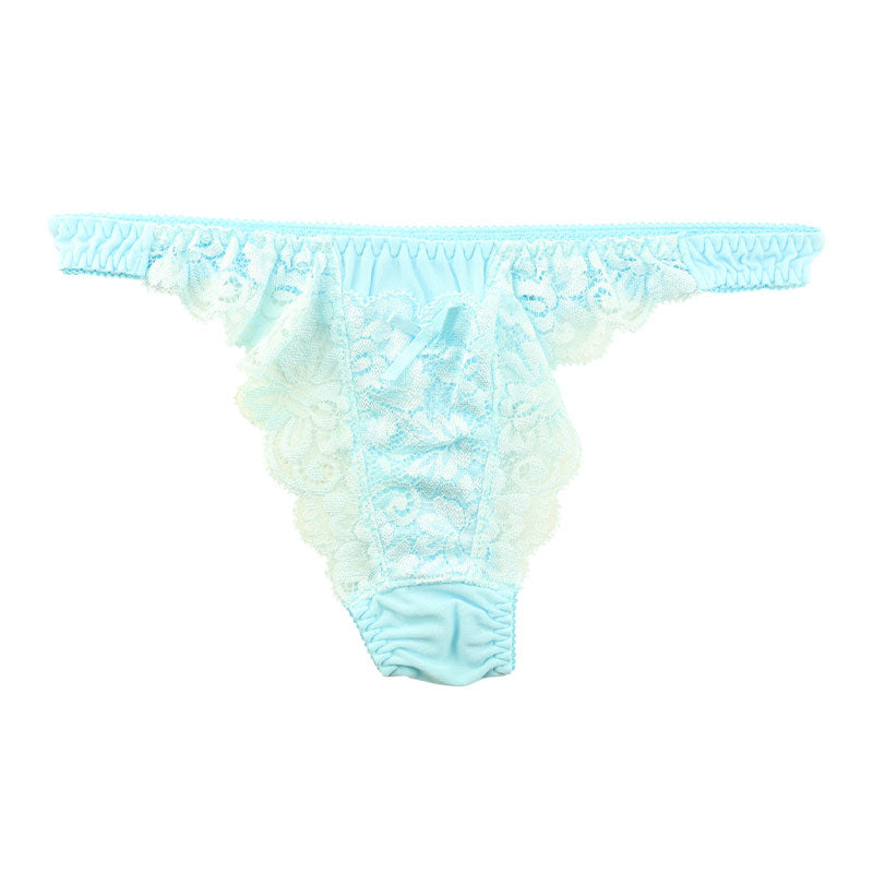La Paum T-back Panties, SSS Fabric, Stretch Lace, Thin, Sheer, with Secret Pocket, 324003