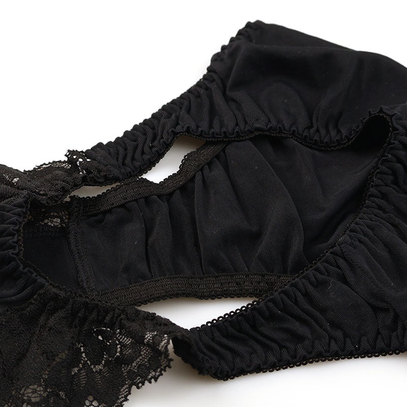 La Paum Full-Back Shorts, SSS Fabric, Stretch Lace, Thin, Sheer, with Secret Pocket, Product Number: 324004