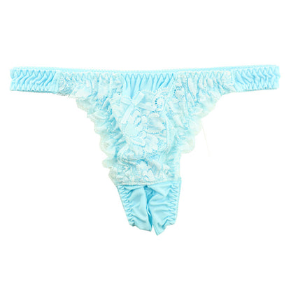 ラ・ポーム 【セクシーTバック】SSS生地×ストレッチレース使用｜透け感＆オープンクロッチ＋収納用ポケット付き 324005
