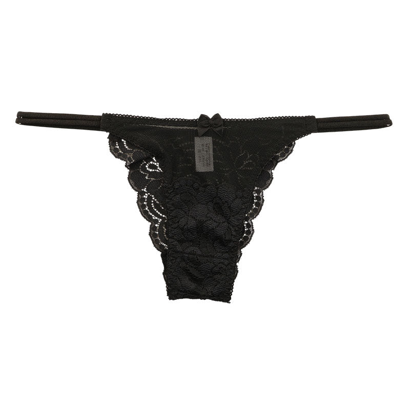 ラ・ポーム 透け感ストレッチレース レディースハーフバックショーツ 秘密ポケット付き 423033