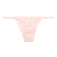 ラ・ポーム 透け感ストレッチレース レディースハーフバックショーツ 秘密ポケット付き 423033
