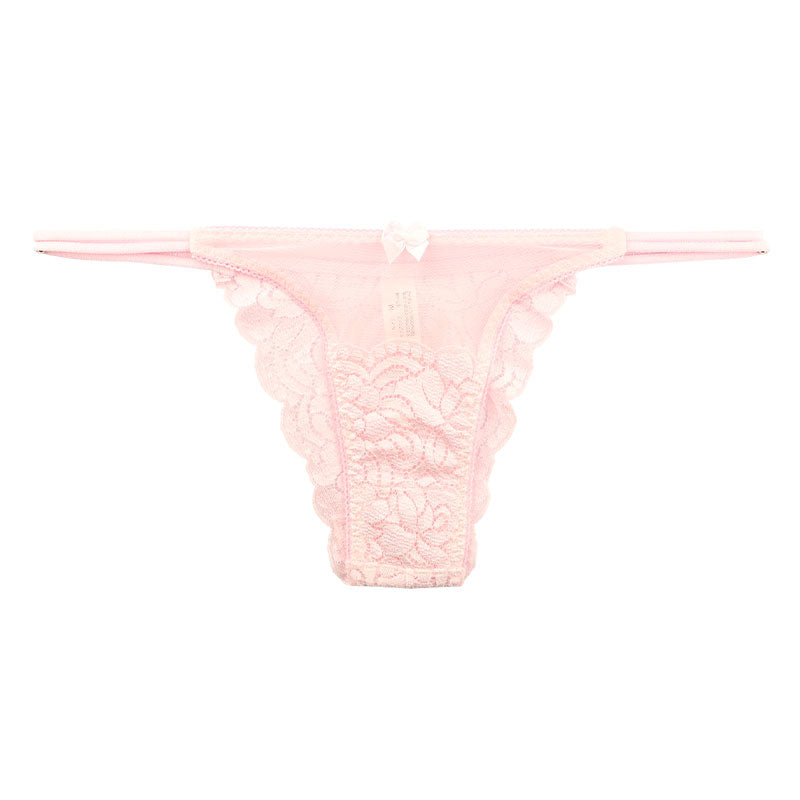 ラ・ポーム 透け感ストレッチレース レディースハーフバックショーツ 秘密ポケット付き 423033