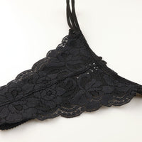 ラ・ポーム 透け感ストレッチレース レディースハーフバックショーツ 秘密ポケット付き 423033