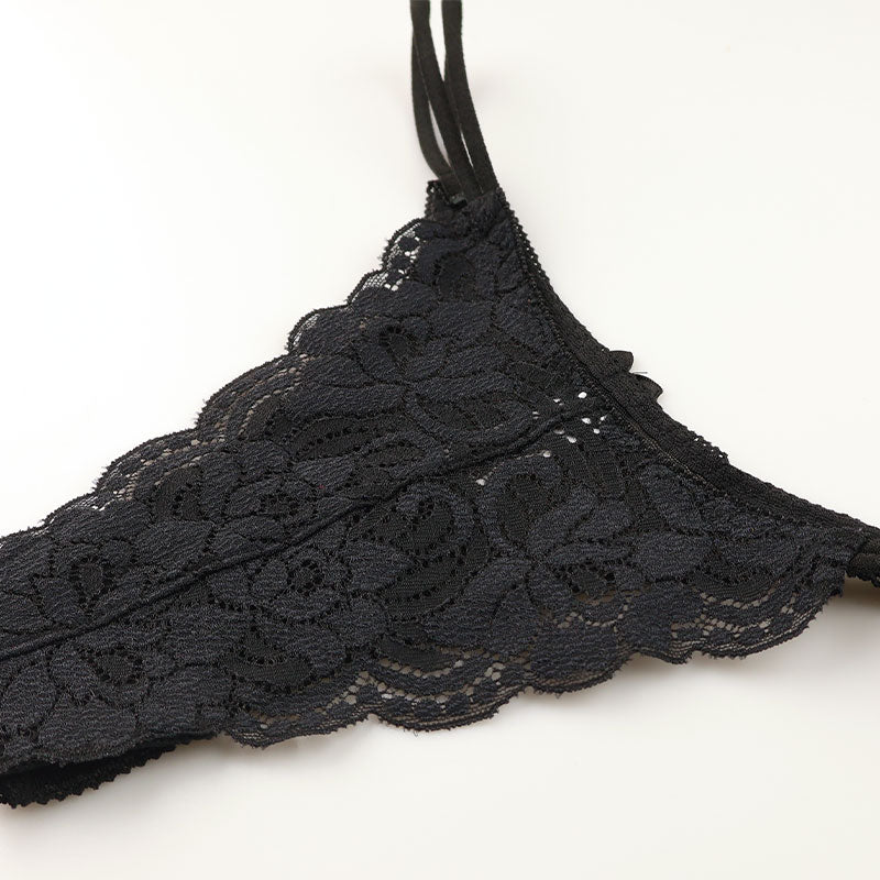 ラ・ポーム 透け感ストレッチレース レディースハーフバックショーツ 秘密ポケット付き 423033