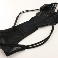 ラ・ポーム 透け感ストレッチレース レディースハーフバックショーツ 秘密ポケット付き 423033