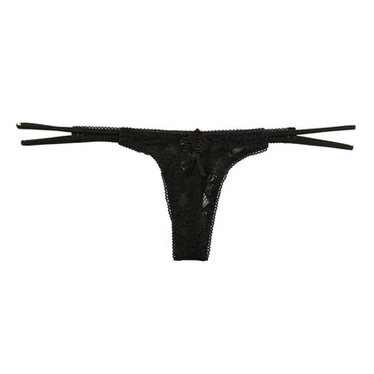La Paum Elegant Lace Mesh Airy Low-Rise T-Back Lingerie 423034