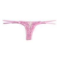 ラ・ポーム エレガントレース メッシュ エアリー ローライズTバックランジェリー 423034