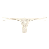 ラ・ポーム エレガントレース メッシュ エアリー ローライズTバックランジェリー 423034