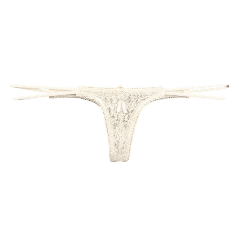 ラ・ポーム エレガントレース メッシュ エアリー ローライズTバックランジェリー 423034