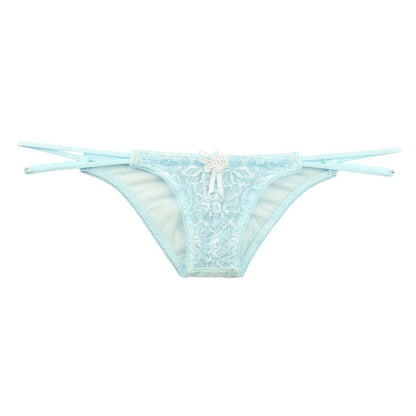 La Paum Elegant Lace Mesh Airy Low-Rise Half-Back Lingerie 423035