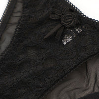 ラ・ポーム エレガントレース メッシュ エアリー ローライズハーフバックランジェリー 423035