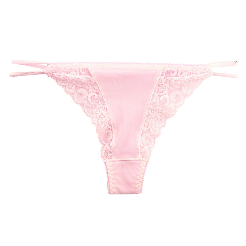 ラ・ポーム Tバックショーツ ストレッチレース 2WAY素材 タイトフィット エレガントランジェリー 423036
