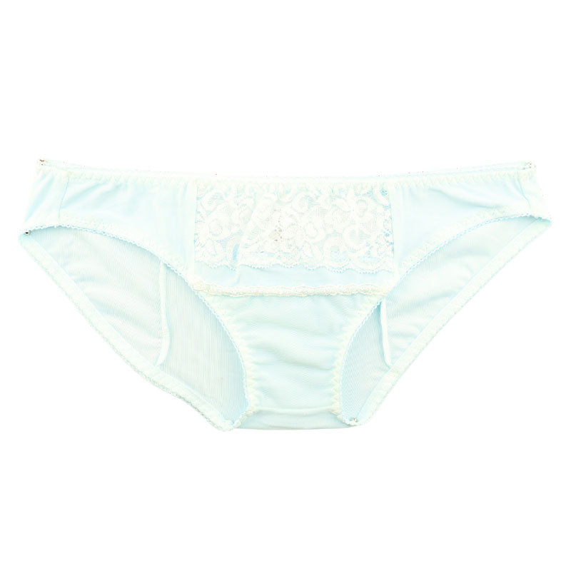 La-Pomme Stretch Fabric and Lace Design Full Back Shorts - Light and Comfortable Lingerie 423039