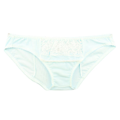 La-Pomme Stretch Fabric and Lace Design Full Back Shorts - Light and Comfortable Lingerie 423039
