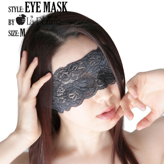 La-Pomme Stretch Lace Fabric Feminine Design Eye Mask 51303