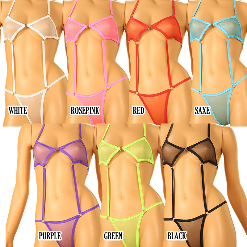 La-Pomme Spunky Half Fabric Costume Lingerie with Misty Lame Finish 526002