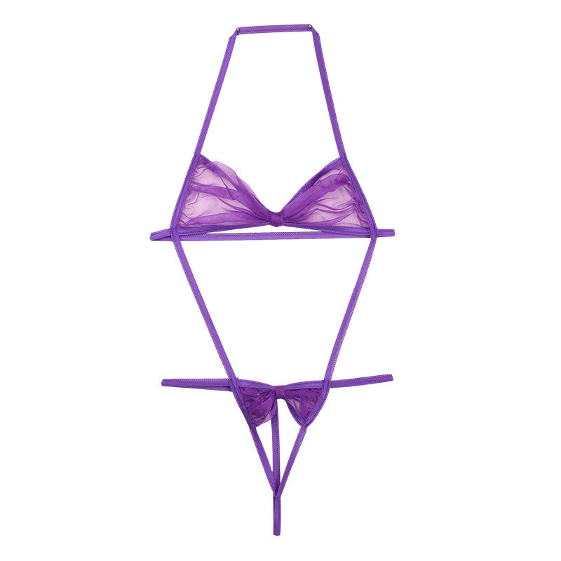 ラ・ポーム 妖艶リボン風ブラ シースルー素材 ミストラメ入り セクシーランジェリー 526004